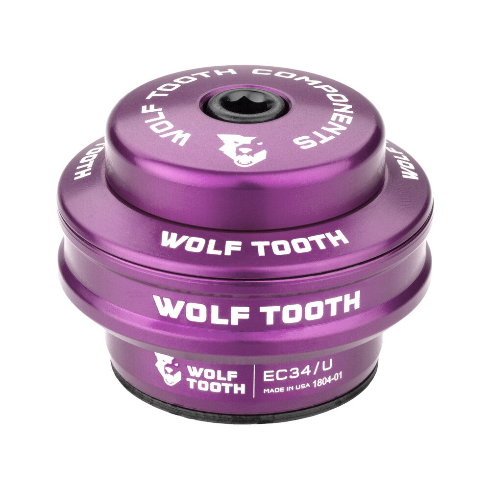 Wolf Tooth Ec34/28.6 Performance Upper Headset 16Mm Stack Ultraviolet Purple