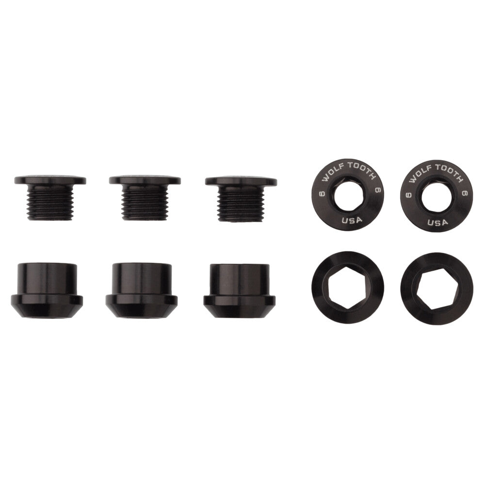 Set Of 5 Chainring Bolts+Nuts For 1X