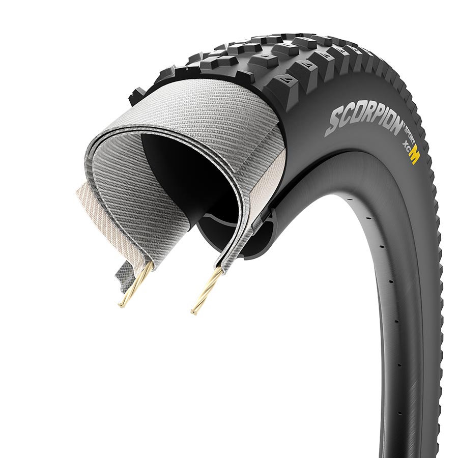 Pirelli, Scorpion Sport XC M, Mountain Tire, 29x2.20, Folding, Tubeless Ready, SmartGRIP, ProWALL, 60TPI, Black