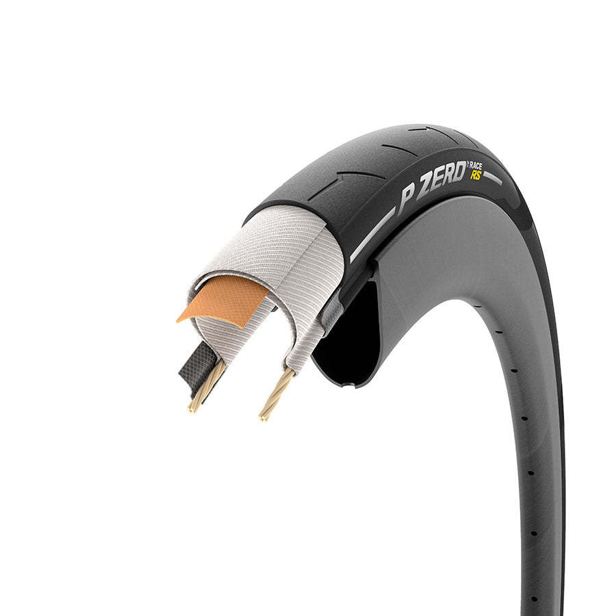 Pirelli, P ZERO™ Race RS, Road Tire, 700x26C, Wire, Clincher, SmartEVO2, TechBELT, 127TPI, Black