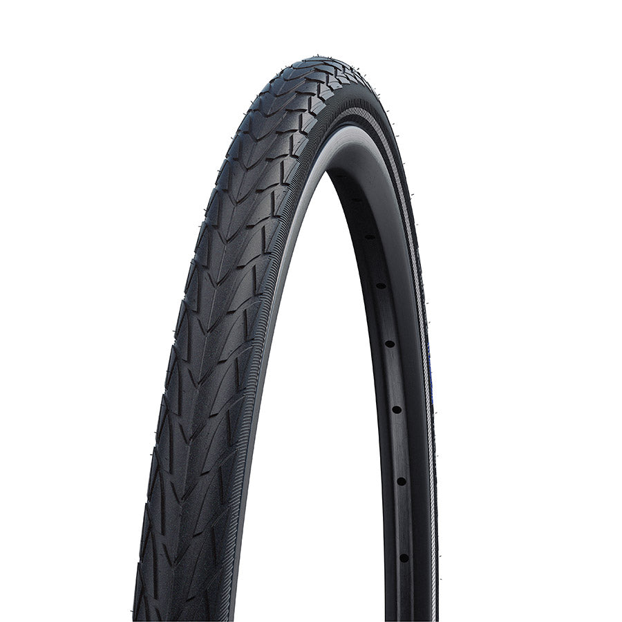 Schwalbe Marathon Racer Tire, 20 x 1.50 (40-406), Black w/Reflective Strip, RaceGuard, Addix Green, Wire