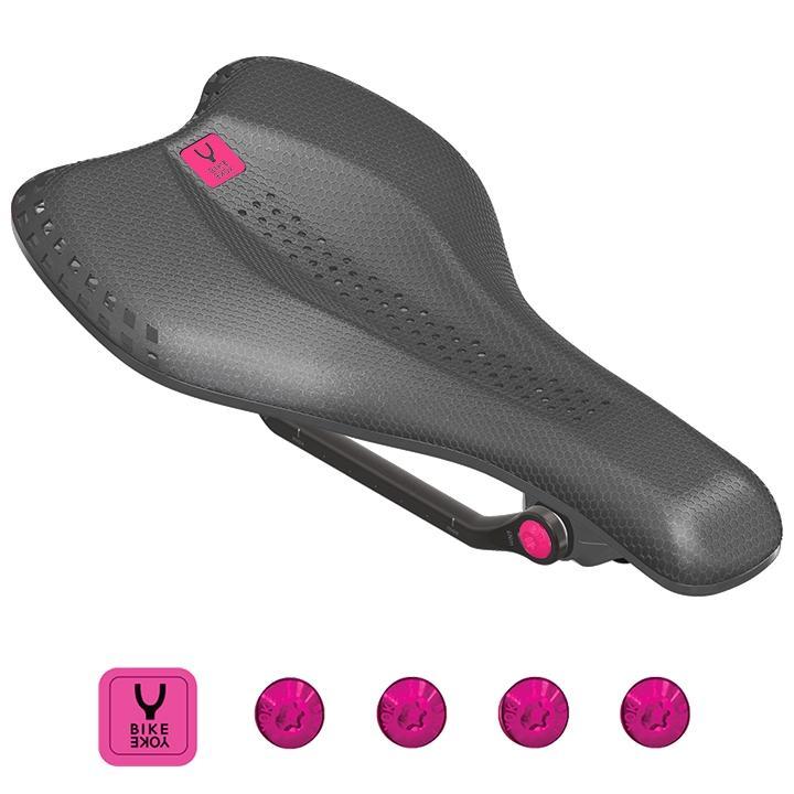 Bike Yoke Sagma 3D Bolts and Rubber Tag Kit, Pink