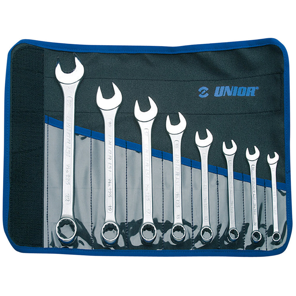 Set of combination wrenches, short type in bag