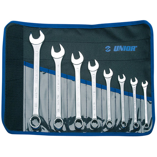 Set of combination wrenches, short type in bag