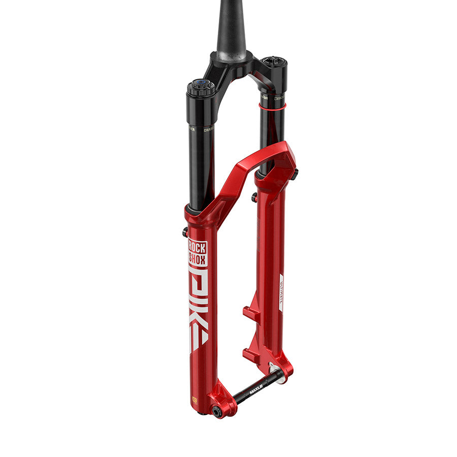 RockShox, Pike Ultimate C2, Suspension Fork, 27.5'', DebonAir+ W/ButterCups, 140mm, 1-1/8''-1.5'', 15x110mm TA, Rake: 44mm, Red
