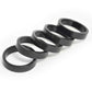 Wheels Manufacturing, Headset Spacer, 1-1/8'', Height: 1.5mm/2.5mm/5mm/7.5mm/10mm, Aluminum, 105pcs