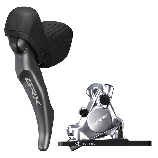 DISC BRAKE ASSEMBLED SET/J-KIT DIRECT, GRX, ST-RX820-LA, BR-RX820(F) FOR 160MM ROTOR, RESIN (W/FIN), SL INNER 2200/1000MM HOSE (SM-BH90 BLACK), OT-SP41 2000MM