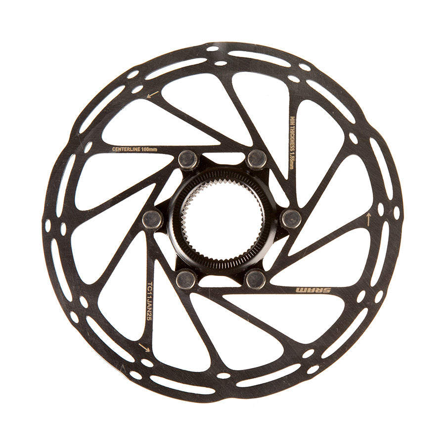 SRAM,  Centerline Center Lock Black, 180mm