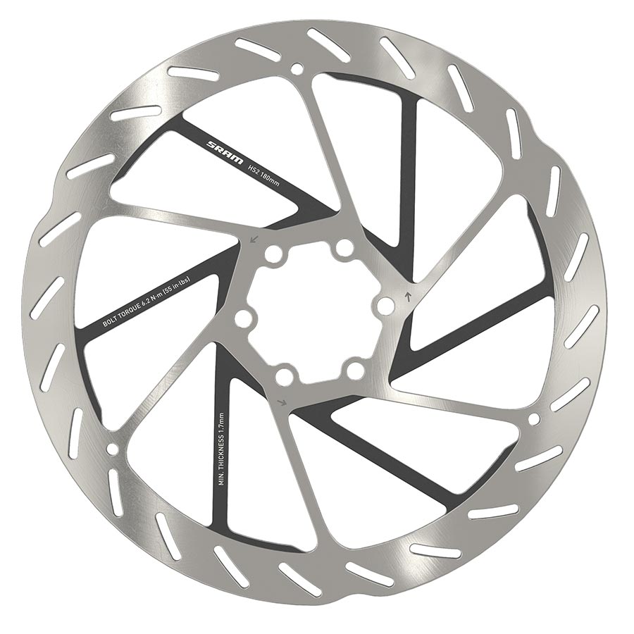 SRAM Rotor, HS2 6-bolt, 180mm, ISO 6B