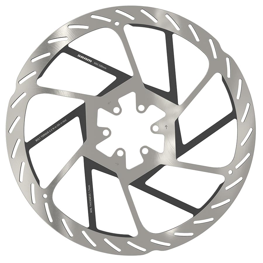 SRAM Rotor, HS2 6-bolt, 220mm, ISO 6B