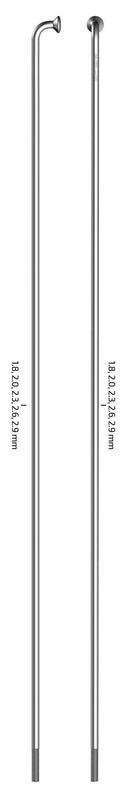Sapim Leader Spoke, Straight Gauge 14g, 292mm, Black, J-Bend, Bag/500