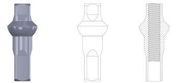 Sapim Nipple Aluminum Double Square, Secure Lock, Bag of 100