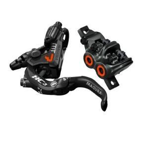 Magura MT7 Disc Brake, HC3 Brake Lever, Black and Orange, /ea (fits Front or Rear, Flip-Flop)