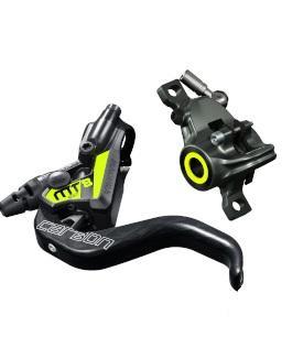 Magura MT8 SL Disc Brake, Black and Neon Yellow, /each (fits Front or Rear, Flip-Flop)