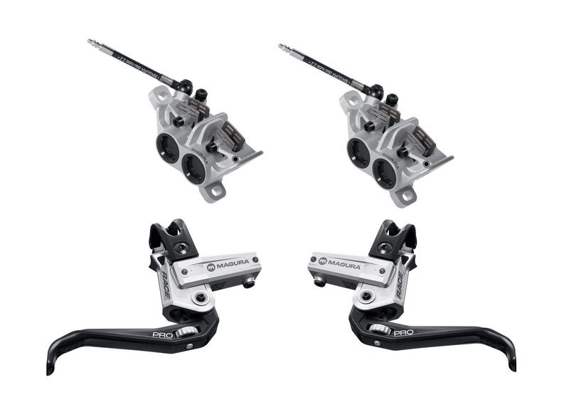 Magura Race Pro Disc Brake Set, Silver, (Sold as Pair, L&R)