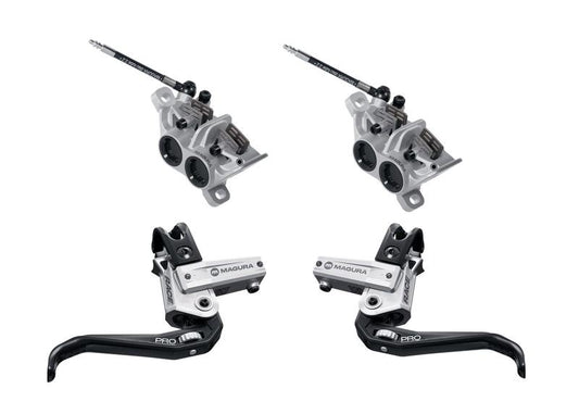 Magura Race Pro Disc Brake Set, Silver, (Sold as Pair, L&R)