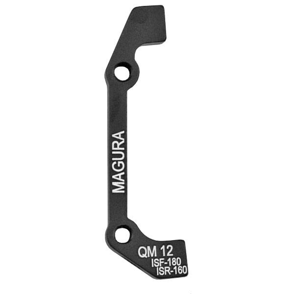 Magura QM12 Brake Caliper Adaptor, for 180mm rotor w/front IS 6" mounts or 160mm rotor w/rear IS 6" mounts