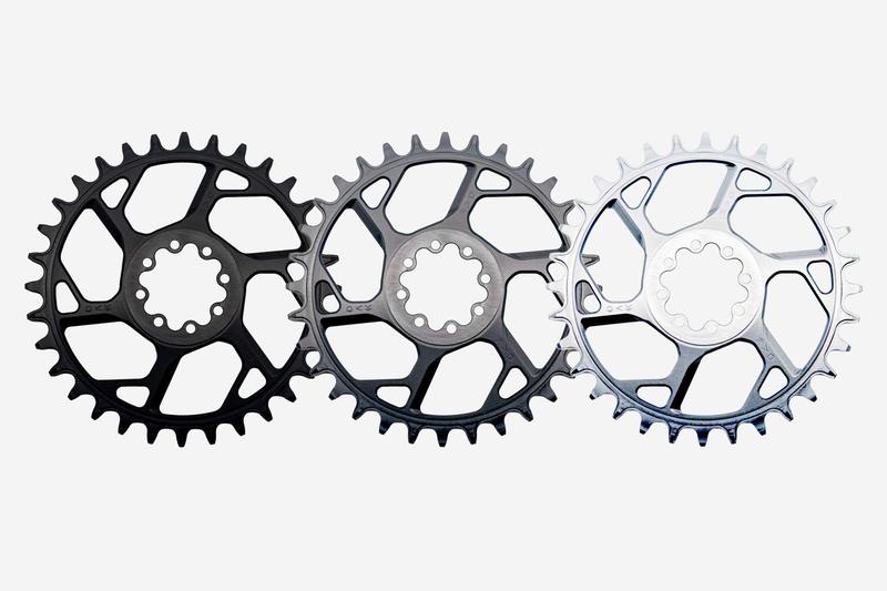 Oak Components Amulet Chainring, 8 Bolt, 32T, Black