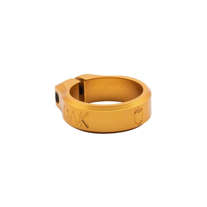 Oak Components Orbit Seatclamp, 34.9mm, Gold
