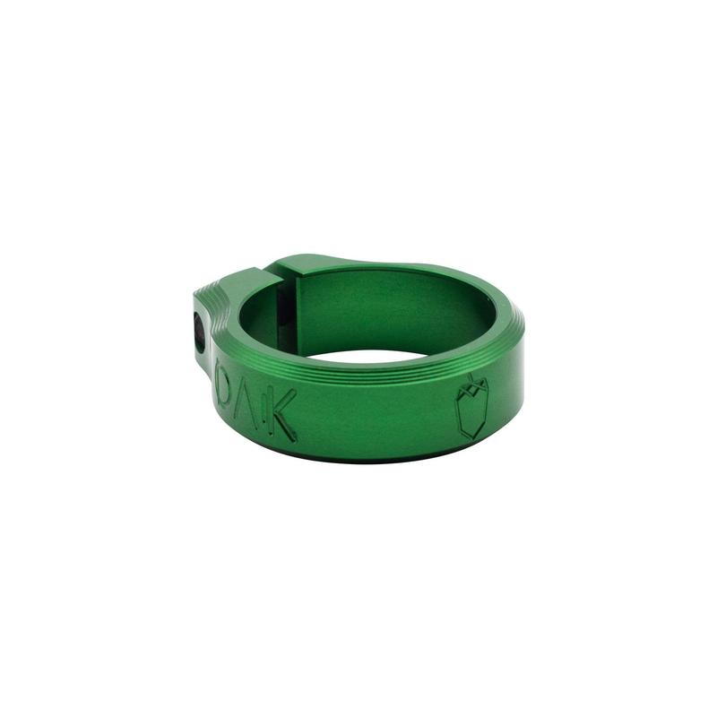 Oak Components Orbit Seatclamp, 34.9mm, Green