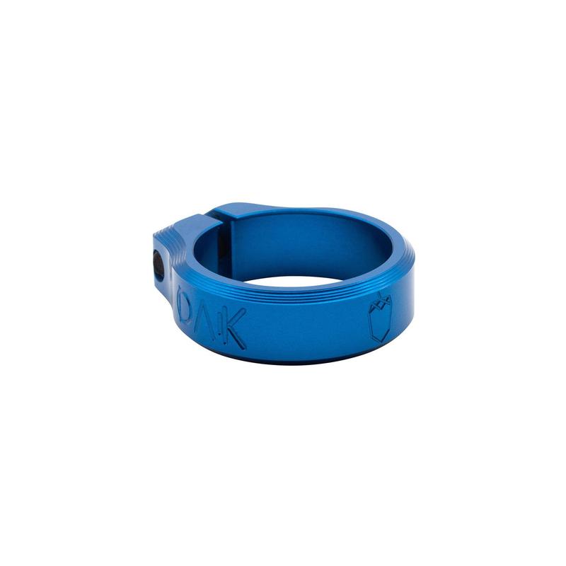 Oak Components Orbit Seatclamp, 31.8mm, Blue