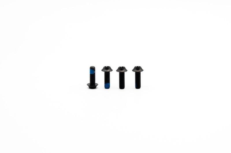 Oak Components Titanium Screw Set, M5 x 15mm, 4 pieces, Black (for Water Bottle Holder)