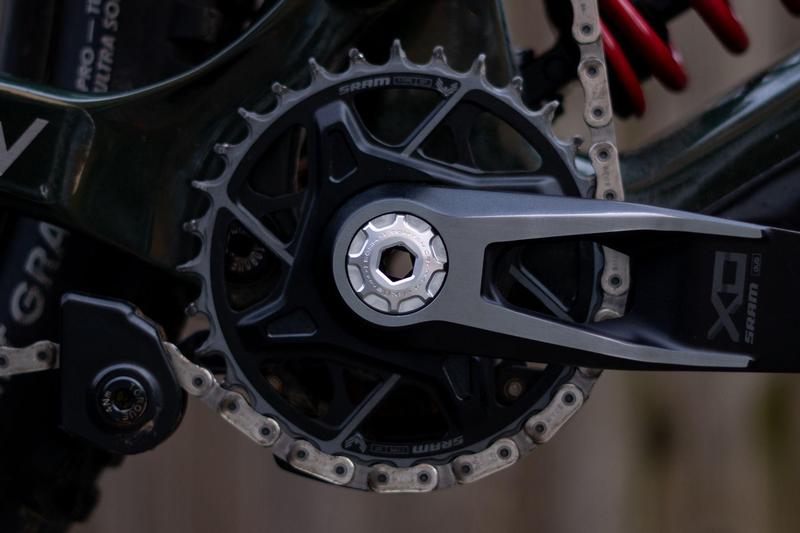 Oak Components Crank Ejector Cap Set, Raw (Fits SRAM Dub Cranksets, M18 / M30LH)