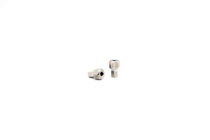 Oak Components Titanium Adjustment Screws for SRAM Brakes. 2 pieces, Raw