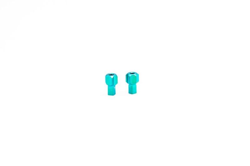 Oak Components Titanium Adjustment Screws for SRAM Brakes. 2 pieces, Green