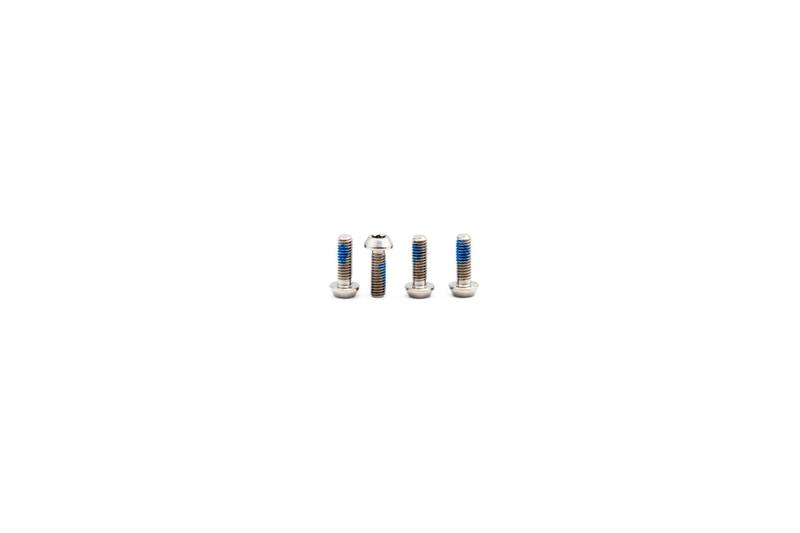 Oak Components Titanium Screw Set, M3 x 9mm, 4 pieces, Raw (for SRAM Lever Bearing and Hope Cover)