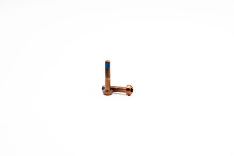 Oak Components Titanium Screw Set, M5 x 25mm, 2 pieces, Copper (for SRAM Handlebar Clamp)