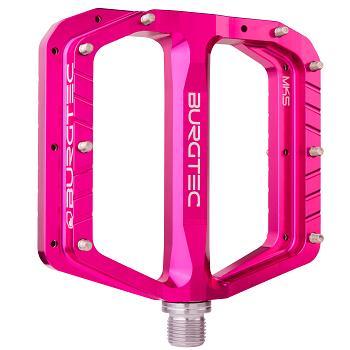 Burgtec Penthouse MK5 Flat Pedal, Toxic Barbie Pink, Pair