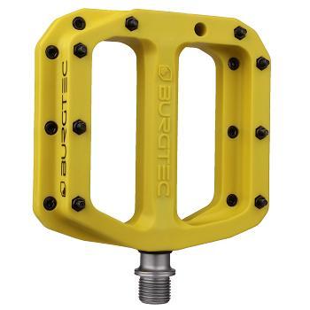 Burgtec MK4 Composite Flat Pedal, Electric Yellow, Pair
