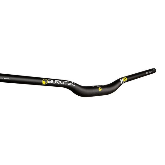Burgtec Ride Wide Carbon DH Handlebar, 30mm Rise, 35mm Clamp, 800mm Width, Black