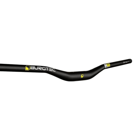 Burgtec Ride Wide Alloy DH Handlebar, 30mm Rise, 31.8mm Clamp, 800mm Width, Black