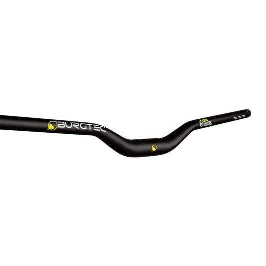 Burgtec Ride High Josh Bryceland Signature Alloy Handlebar, 38mm Rise, 35mm Clamp, 800mm Width, Black
