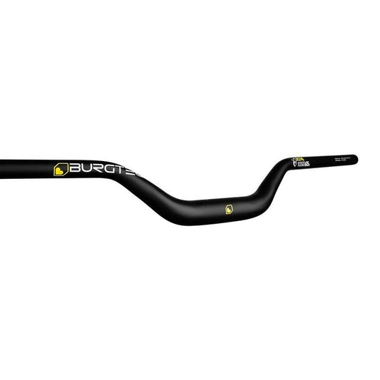 Burgtec Ride High Josh Bryceland Signature Alloy Handlebar, 65mm Rise, 35mm Clamp, 800mm Width, Black
