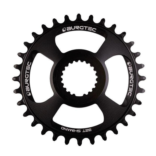 Burgtec ThickThin Chainring, Shimano Direct Mount, 30T, Burgtec Black