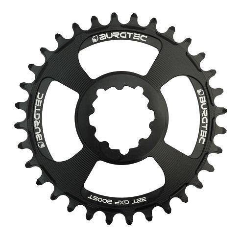 Burgtec ThickThin Chainring, Sram GXP, 3mm Boost Offset, 28T, Burgtec Black