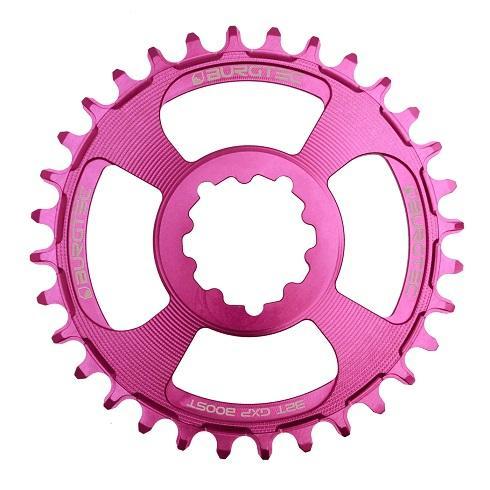 Burgtec ThickThin Chainring, Sram GXP, 3mm Boost Offset, 30T, Purple Rain
