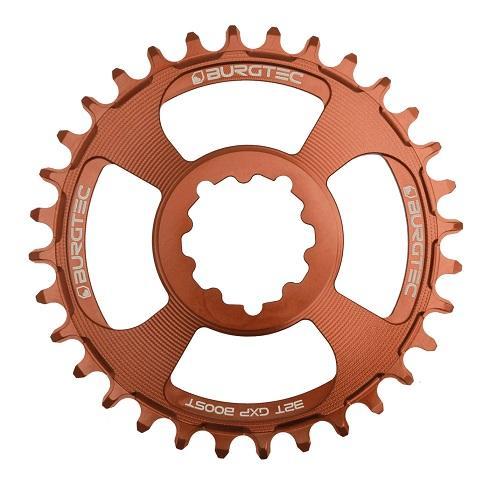Burgtec ThickThin Chainring, Sram GXP, 3mm Boost Offset, 30T, Kash Bronze
