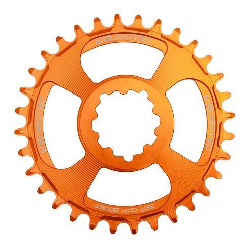Burgtec ThickThin Chainring, Sram GXP, 3mm Boost Offset, 30T, Iron Bro Orange