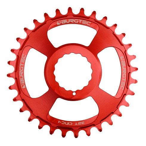 Burgtec ThickThin Chainring, RaceFace Cinch, 28T, Race Red