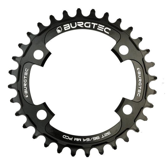 Burgtec ThickThin Chainring, 96/64mm BCD, 32T, Burgtec Black