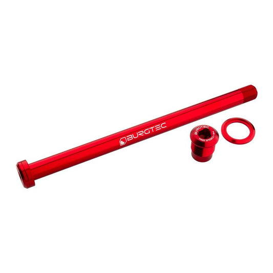 Burgtec Rear Axle, 180mm x 12mm x 1.00mm Pitch, Race Red