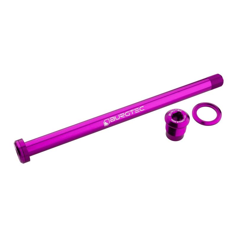 Burgtec Rear Axle, 180mm x 12mm x 1.00mm Pitch, Purple Rain