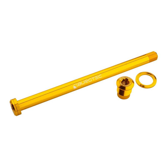 Burgtec Rear Axle, 180mm x 12mm x 1.00mm Pitch, Burgtec Bullion Gold