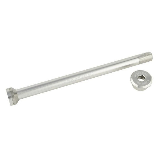 Burgtec Rear Axle, 174mm, Amflow, Rhodium Silver