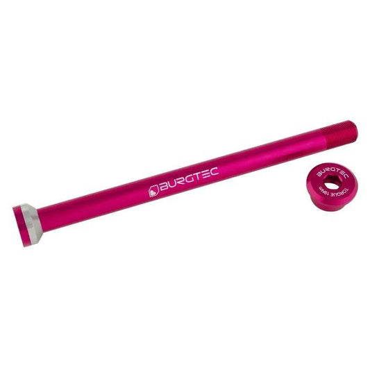 Burgtec Rear Axle, 174mm, Amflow, Toxic Barbie Pink