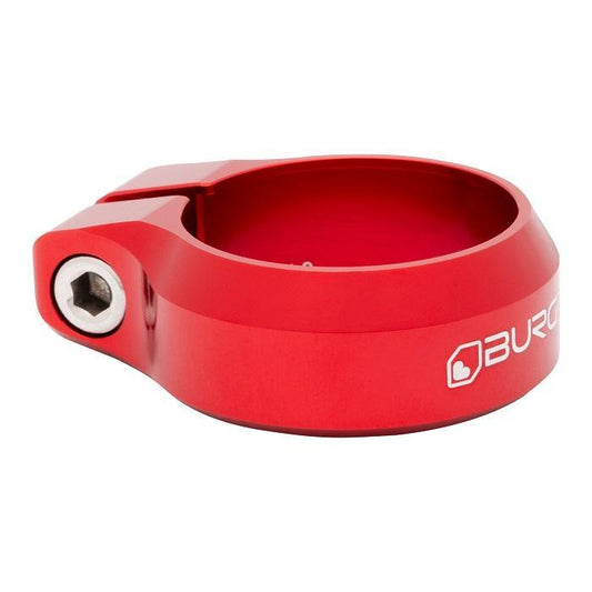 Burgtec Seat Post Clamp, 34.9mm, Race Red